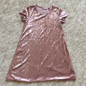 Full Tilt Crushed Velvet T-Shirt Dress